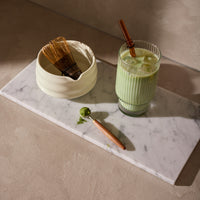 Мраморен White поднос L - 20x40 см