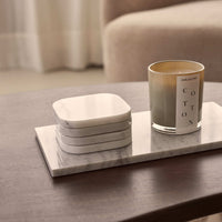 Мраморен поднос M White - 15x30 см