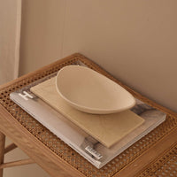 Мраморен поднос M Beige - 15x30 см