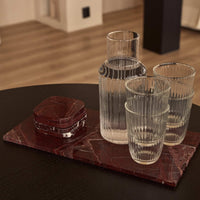 Мраморен Red поднос L - 20x40 см