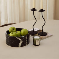 Black Marble Fruit Bowl - Ø24 cm