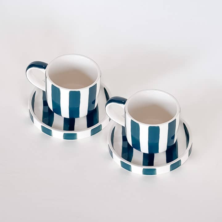 Cești espresso Teal (set de 2–4 piese)