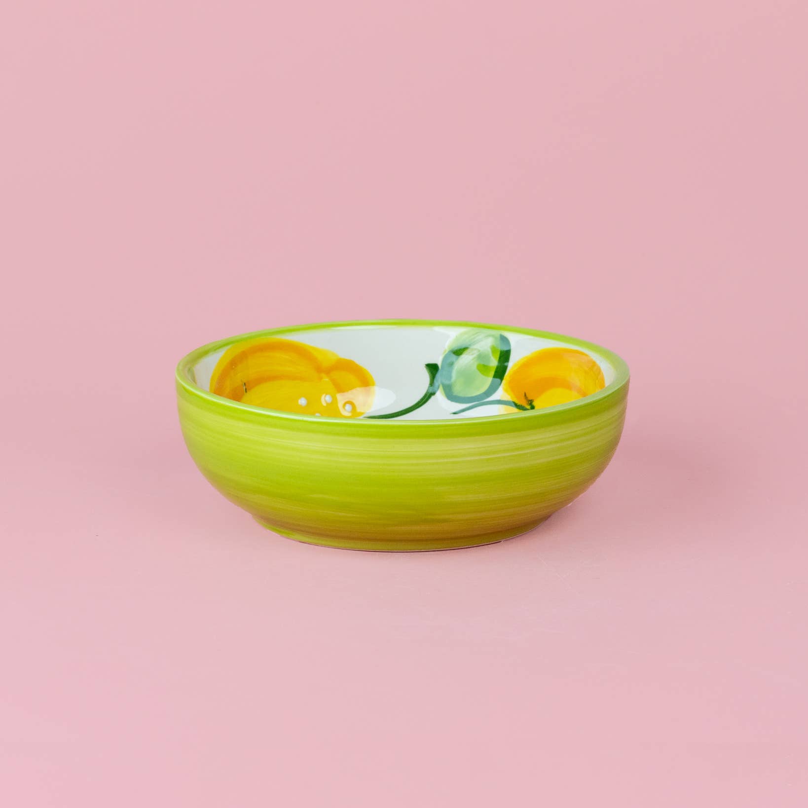 Medium Pottery Grater Bowl for Kitchen & Home Decor / LEMON