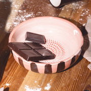 Medium Ceramic Grater Plate Chocolate