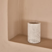 White Marble Bottle Cooler - Ø12x18 cm