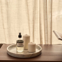 White Marble Round Tray with Rim - Ø30 cm