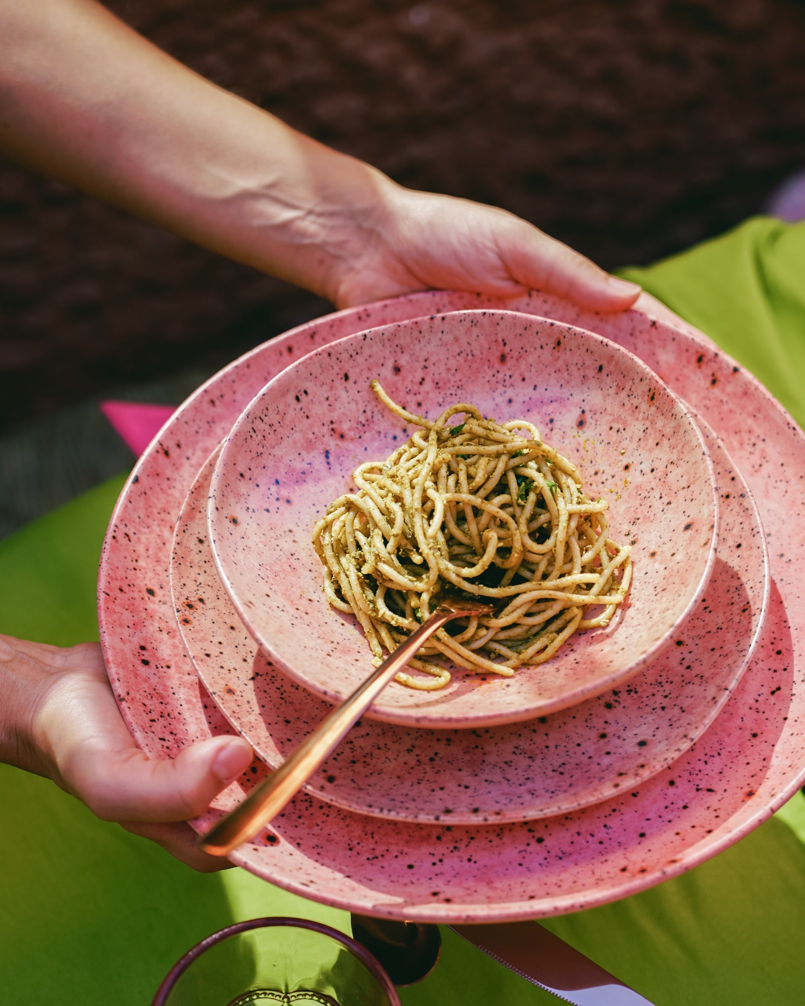 Rosalía Stoneware Deep Plate - 18 cm