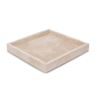 Травертинов квадратен поднос - 30x30 см