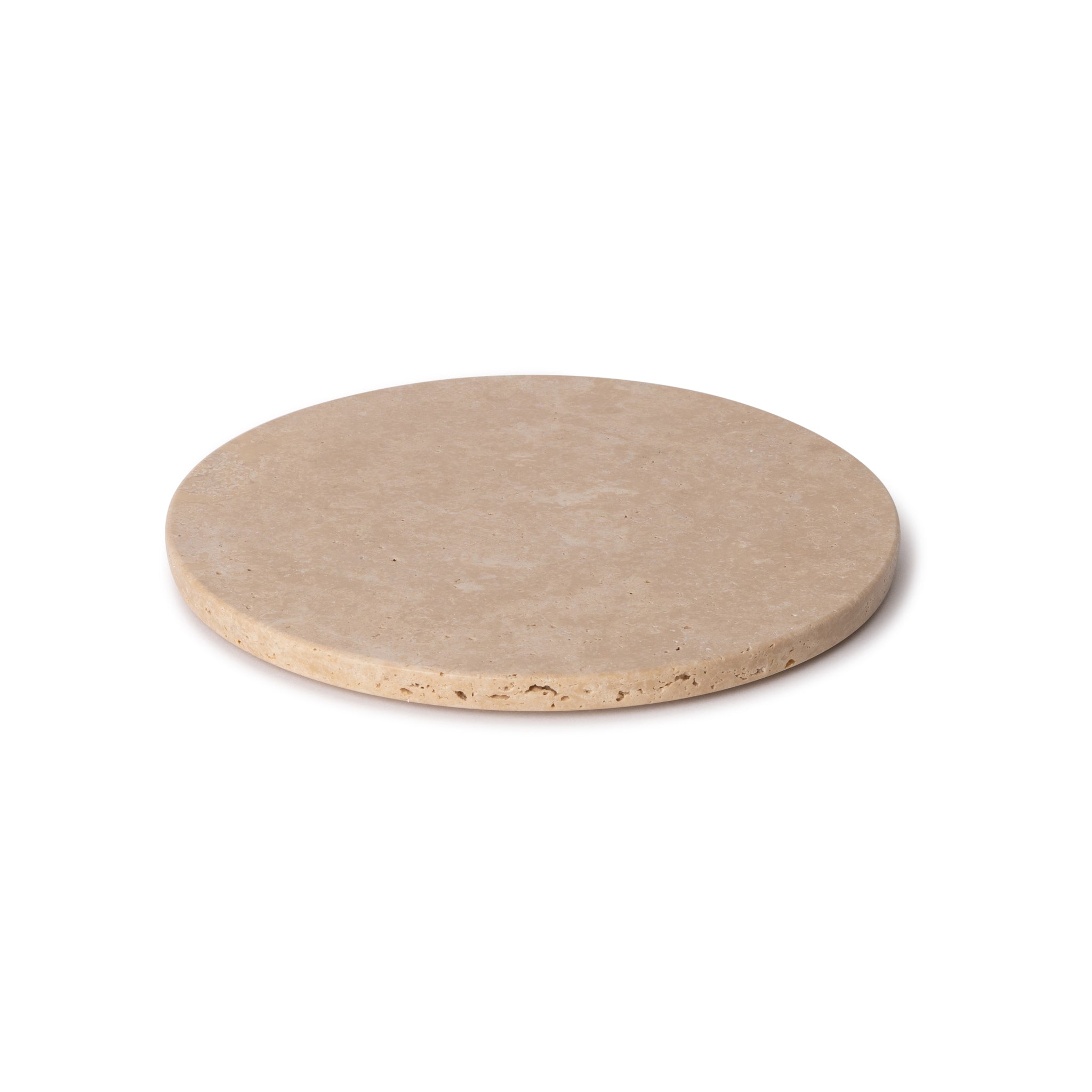 Travertine Round Tray - Ø20 cm