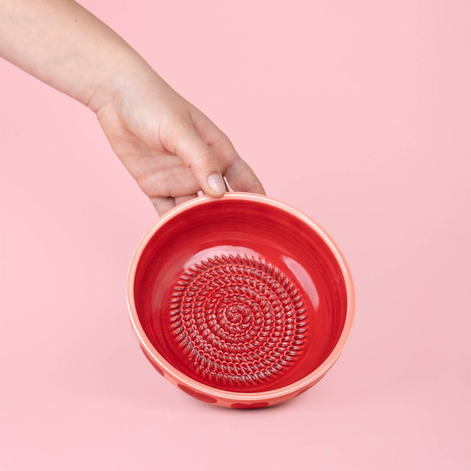 Medium Grater Plate Spanish Artisanal Pottery - Sweetheart